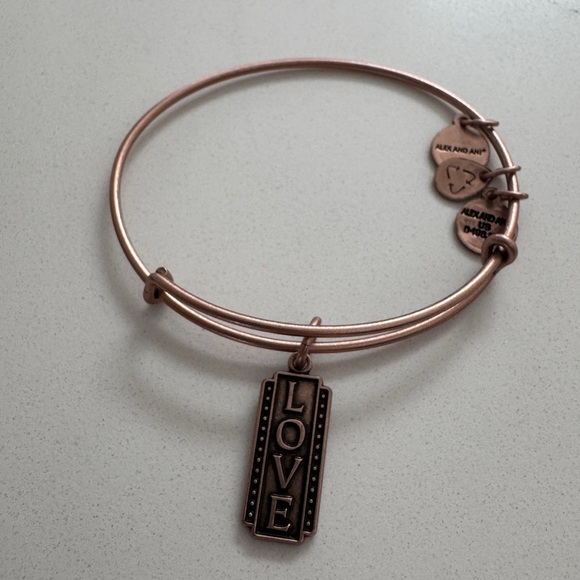 Alex & Ani Rose Gold Beaded Charm Bracelet Set - Picture 3 of 3